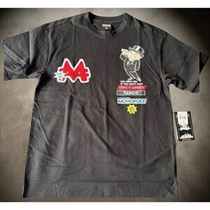 Tango Hotel x Monopoly Graphic T-Shirt Men’s Medium Black NWT Streetwear